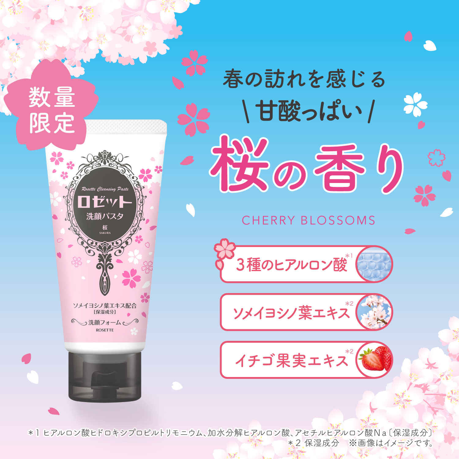 ロゼット洗顔パスタ 桜の香り 数量限定