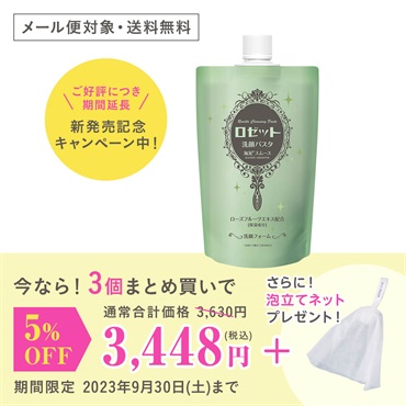 【メール便対象・送料無料】ロゼット洗顔パスタ 海泥スムース 240g